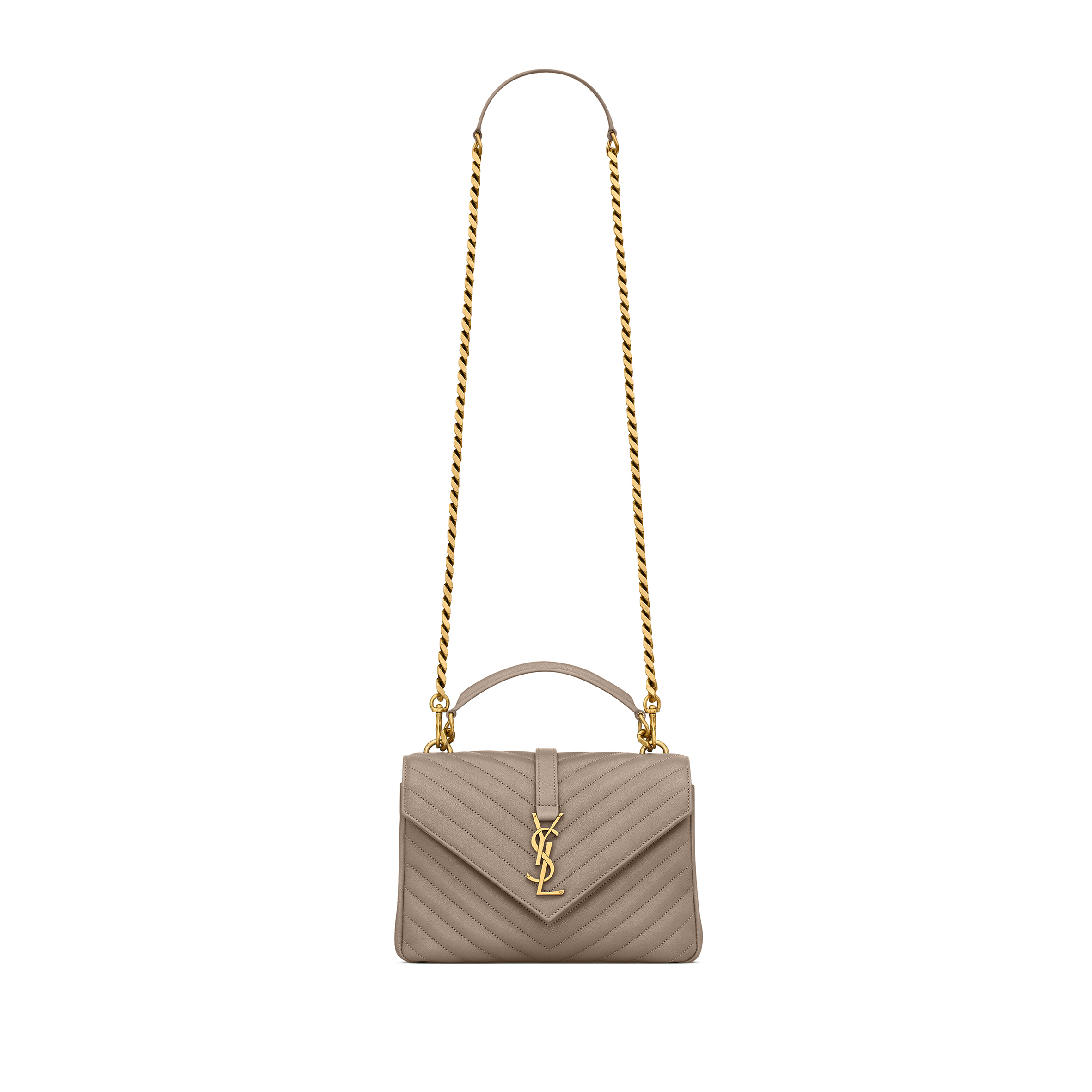 YSL COLLEGE MEDIUM IN QUILTED LEATHER 600279BRM072826 (24*17*6.5cm)